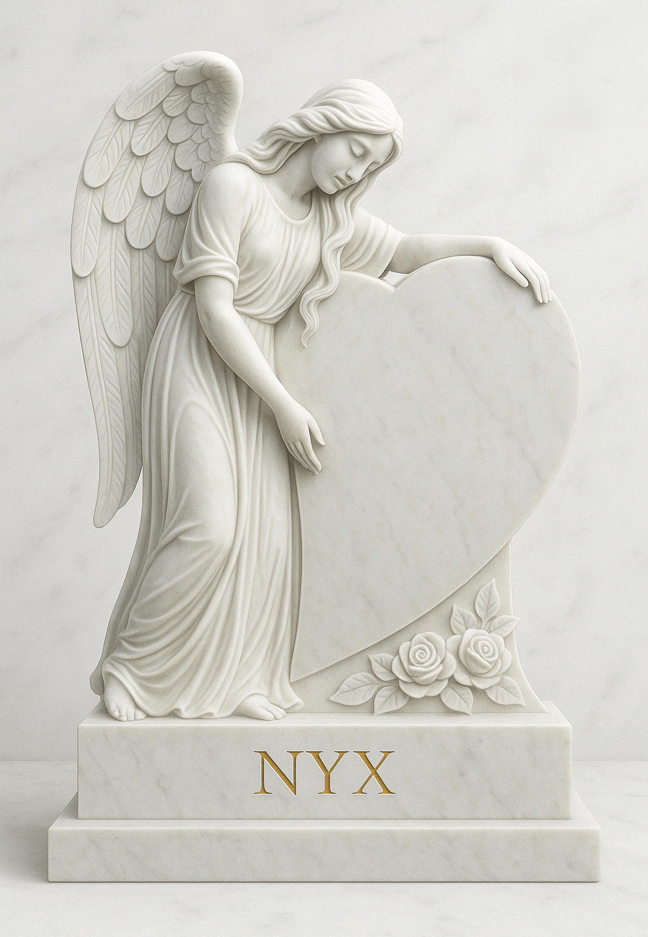 Grabstein White Marble